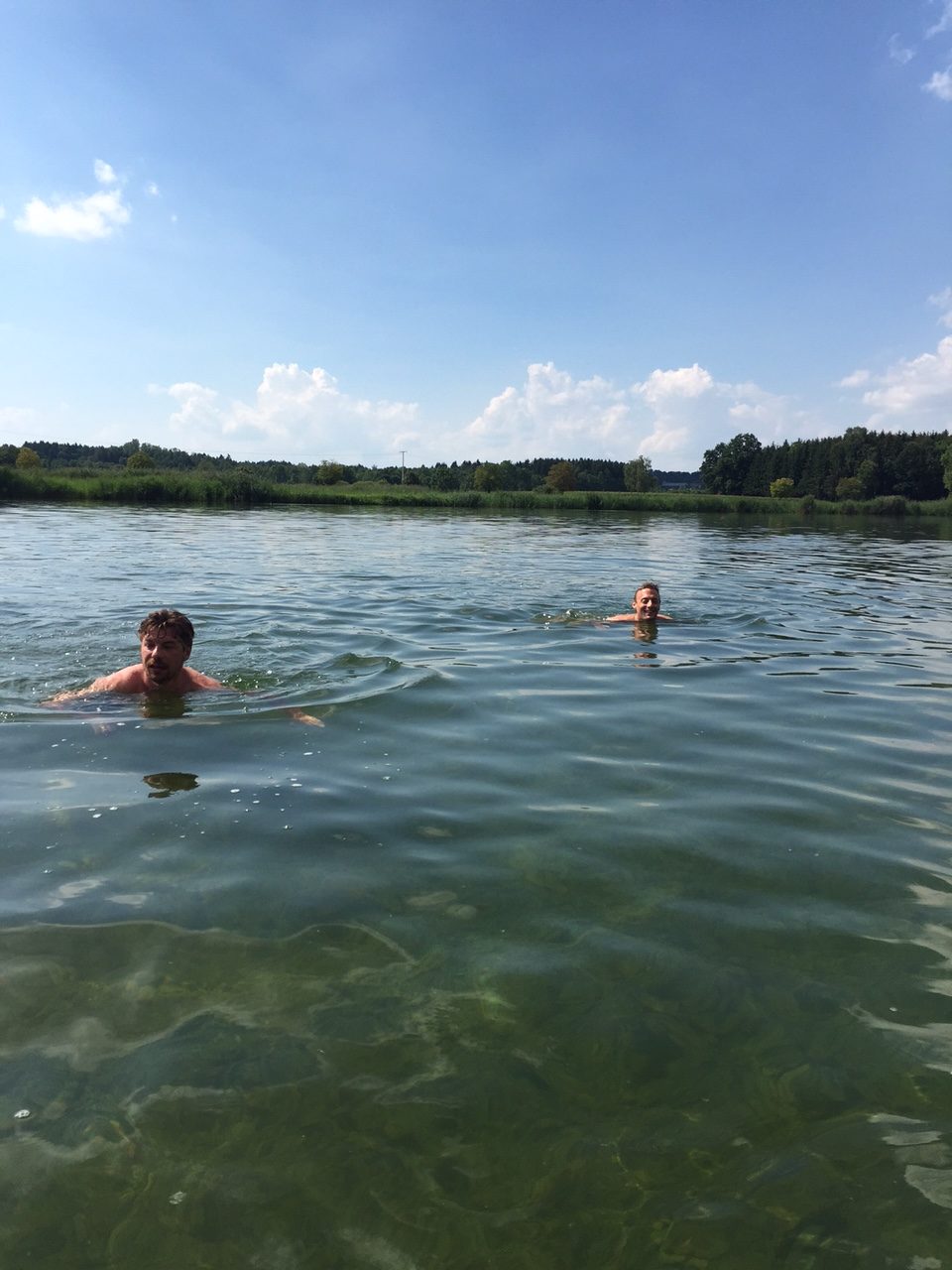 Schwimmen in der Alz