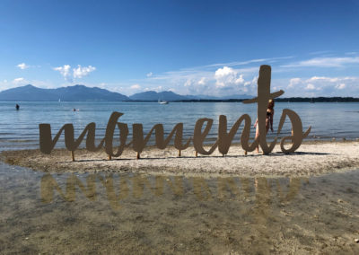 Strandbad Seebruck – Installation „moments“